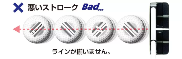 "บิน! เส้นที่นำไปสู่ถ้วย" ลูกกอล์ฟอย่างเป็นทางการ "TOBUNDA ONE LINE"