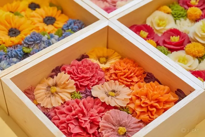 flower shaped sweets making