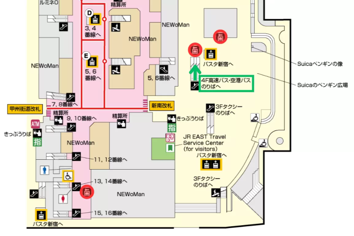 Shinjuku Station (East and South Exits) Locker Guide: How to Reservation, Availability, Fees, and Access