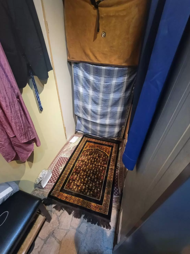 A prayer room is also available.