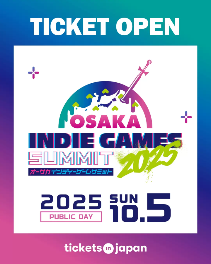 First time in Osaka! OSAKA INDIE GAMES SUMMIT 2025 Overview and Ticket Information