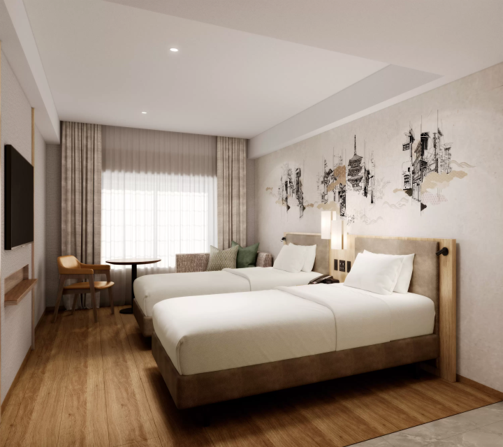 Twin Room Image is for illustrative purposes only. 