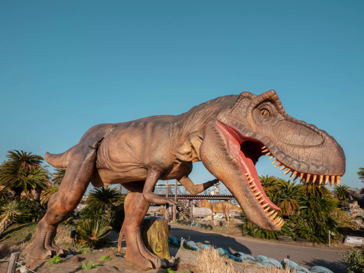 Meet life-size dinosaurs!? Recommended for families with children: Izu Granpal Park's Dinosaur Area