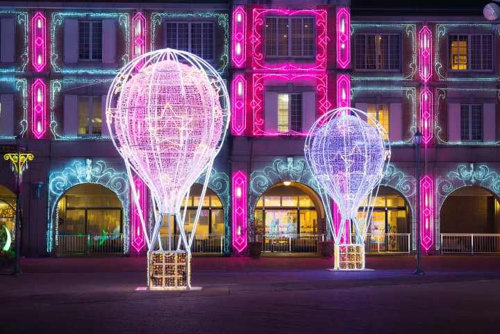 光之慶典「神戶Illuminage燈光秀2025」粉紅宮殿燈飾與愛心隧道10月24日登場！