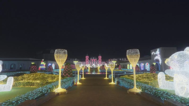 光之慶典「神戶Illuminage燈光秀2025」粉紅宮殿燈飾與愛心隧道10月24日登場！