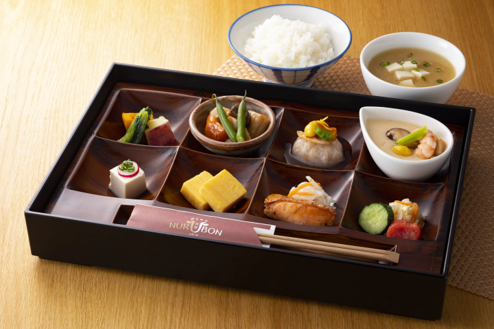 Enjoy a Toyotomi variety of seasonally changing small dishes at our "Japanese Breakfast"