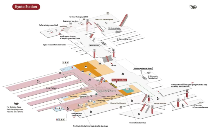 【奈良へは、迷わず近鉄】新幹線・JR「京都駅」から近鉄「京都駅」への行き方