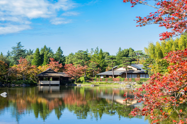 昭和記念公園にある日本庭園