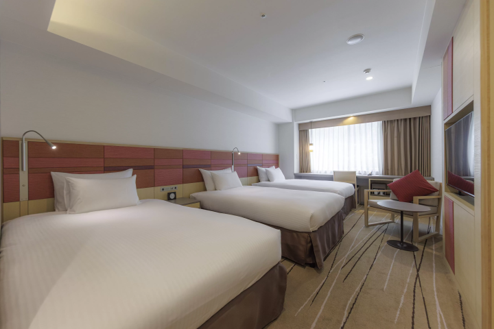 Deluxe twin room for up to 3 people 