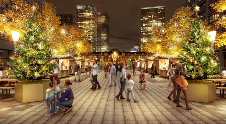 迪士尼加持！東京「丸之內」2025最大規模聖誕市集與浪漫燈飾
