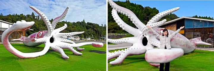 The Squid King is a 13-meter-long giant squid monument that makes for great photos to post on social media. You can even get inside its mouth and get wrapped around its tentacles. 
