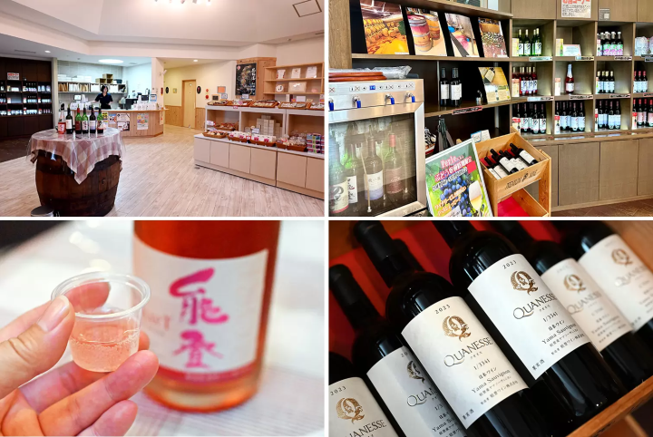 At the shop, you can taste and purchase the wines you like. They also sell snacks and sweets. 