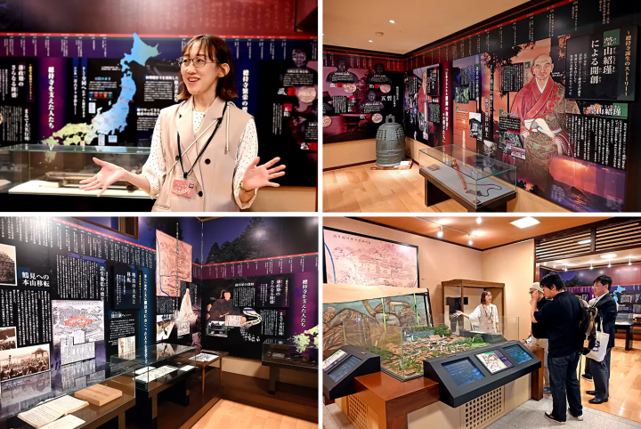 We visited the exhibits at the Zen no Sato Exchange Center with commentary by Miyashita Anri. 