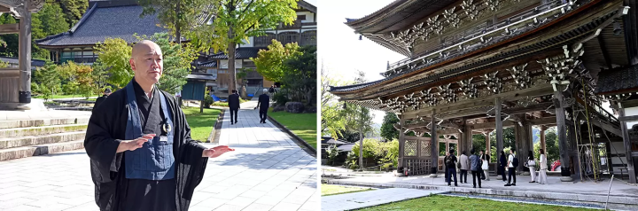 Deputy Superintendent Hironari Takashima will guide you through the temple grounds, where you will learn in detail about the history and changes of Sojiji Temple, as well as the impact of earthquakes. 