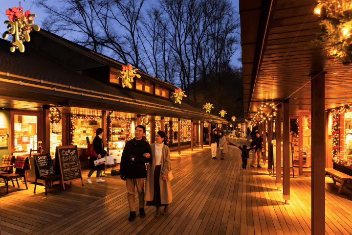 輕井澤冬季必訪「星塵冰場+聖誕燈飾」體驗漫步星空的冰上滑行