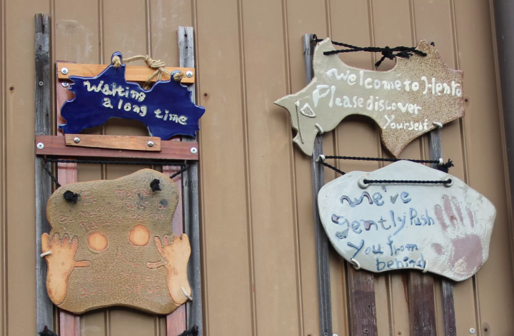 私人住宅墙上温馨的留言<br> 