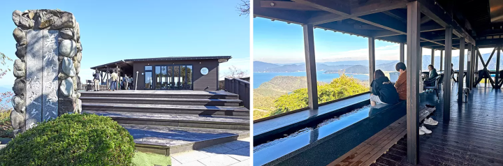 Mihama Terrace, located to the Higashi of Summit Park, is a popular all-weather spot where you can enjoy the spectacular Sky Footbath, all five Mikata Lakes, and the Nihon Sea all at once. 