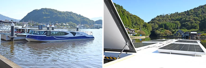 This sightseeing boat is powered by renewable energy, which is rare even in Japan. It is so quiet that you can even hear the birds and the wind when you step out onto the deck. It is environmentally friendly and offers the comfort of being one with the lake. 