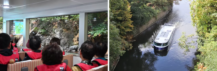 The route passes through Uramigawa River, the largest artificial waterway among the Mikata Five Lakes, connecting Lake Kugushi and Lake Suigetsu. The Kanbun earthquake of 1662 prevented water from draining from Lake Suga to Lake Kugushi, and in 1664, Namekata Kyubei Namegata the Uramigawa River, taking approximately two years and employing a total of 220,000 people to resolve the resulting flooding. 