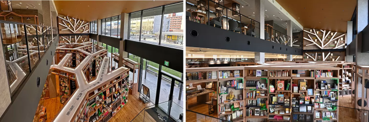 While you're waiting for your train, we recommend visiting Chienamiki, a bookstore with a cafe attached, located in Otta in front of the station. 
