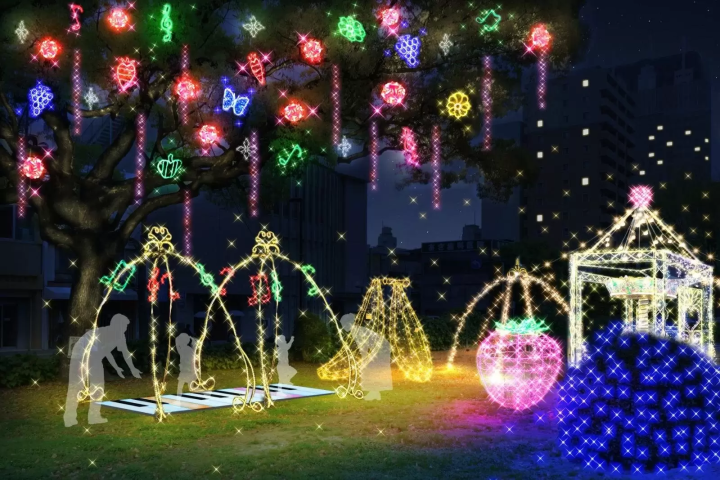 「廣島夢幻冬季燈飾 2025」光之城、星光森林與聖誕市集