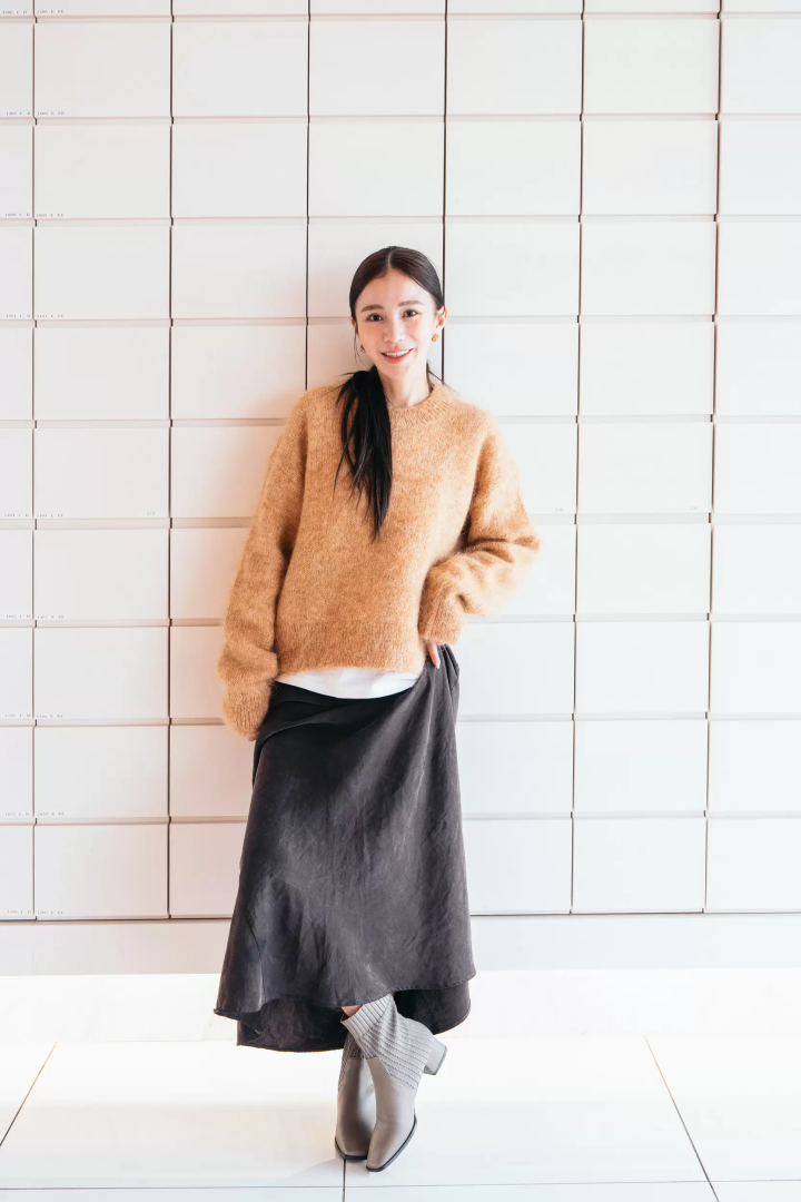 Ning's pick: Knit Square Short Boots (EO73110) (31,900 yen) 