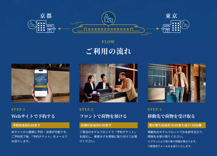 手ぶらで観光を楽しもう！超便利な手荷物当日配送サービスの利用ガイド