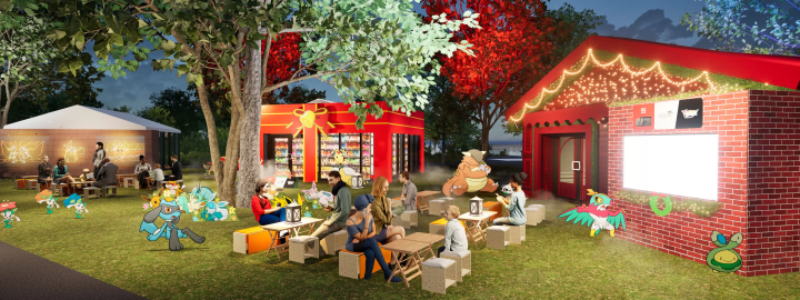 橫濱紅磚倉庫「寶可夢快樂假期」2025 聖誕燈飾