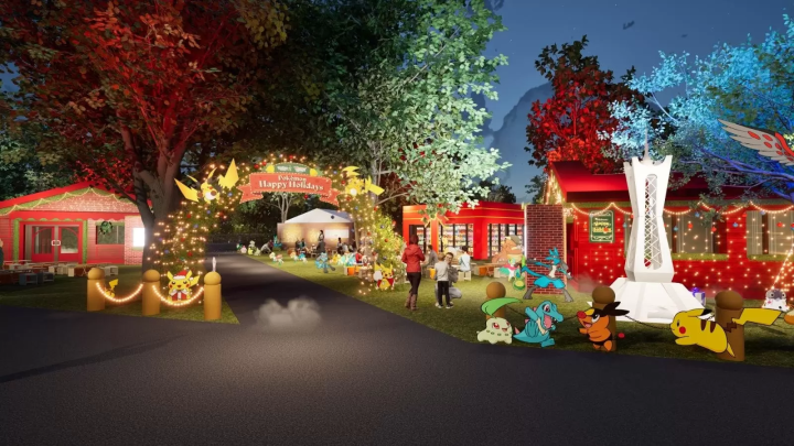 橫濱紅磚倉庫「寶可夢快樂假期」跟巨型比卡丘點亮聖誕節！