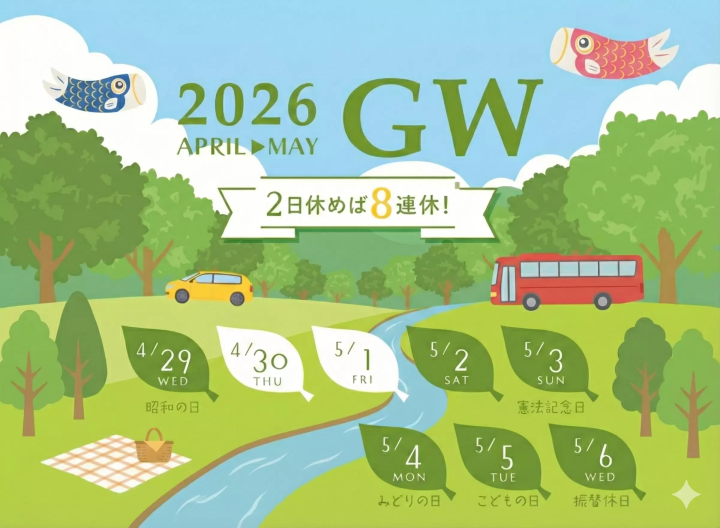 2026年ゴールデンウィークカレンダー