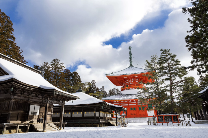 冬の高野山～まるで別次元の銀世界～