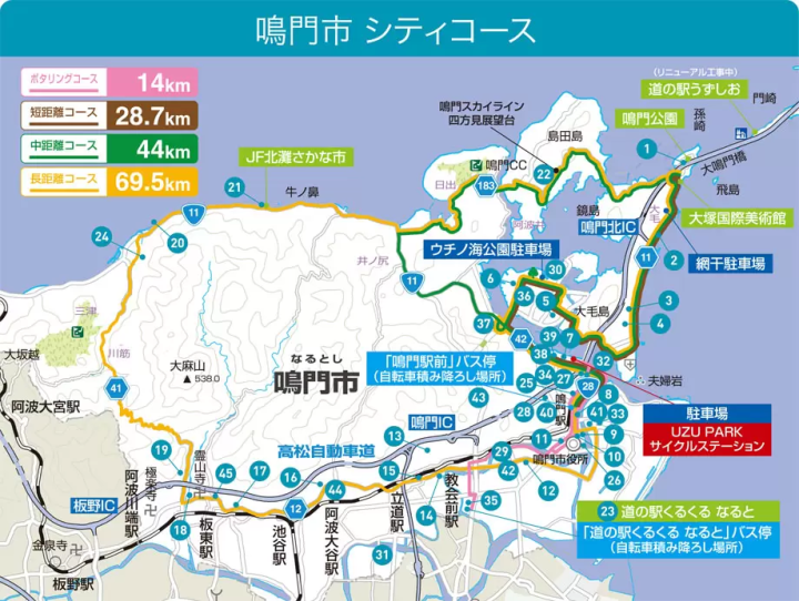 【徳島県鳴門市】鳴門のすべてを満喫!!鳴門市シティコース:長距離コース