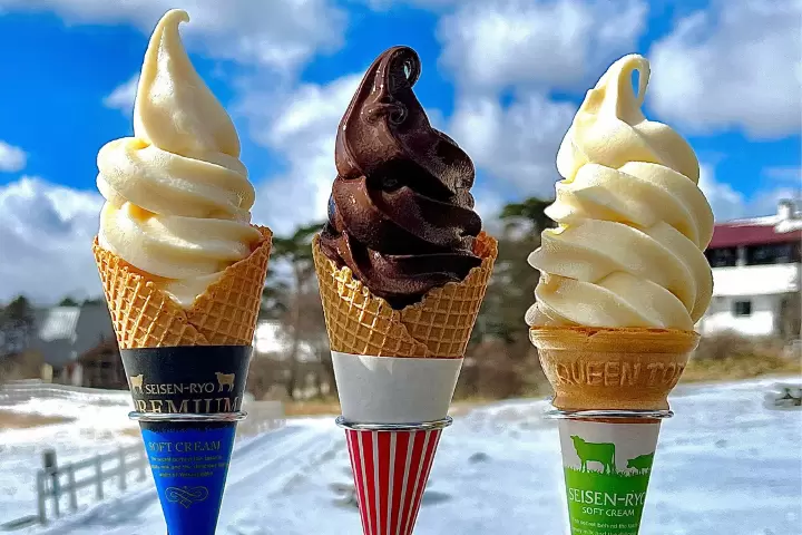 人氣菜色：聖仙陵軟冰淇淋 *巧克力口味為情人節限定 