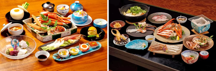 Left: Japanese Restaurant Sangen, Right: Japanese Restaurant Kaiputei 