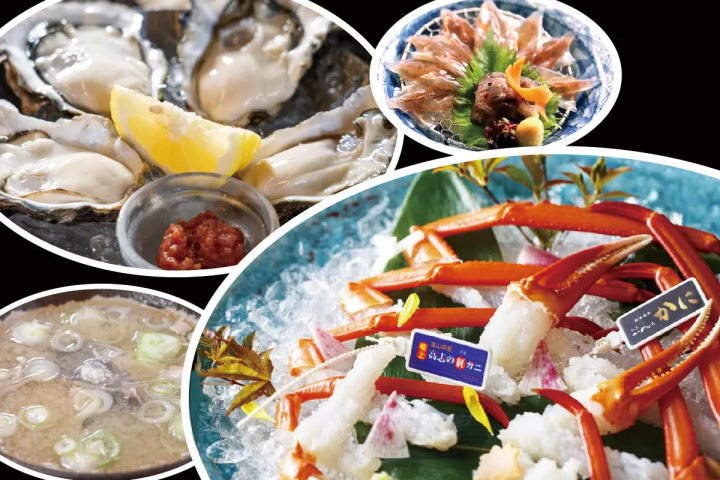 前往富山品嚐海鮮：螃蟹、牡蠣、鱈魚和螢火魷