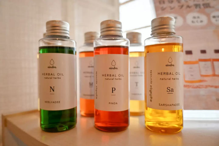 Ayurvedic oil made from natural herbs 