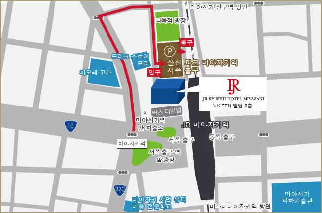 [JR 규슈 호텔 미야자키] 미야자키 관광의 거점! 밝고 쾌적한 고품질 공간에서 편안한 여행을 즐겨보세요.