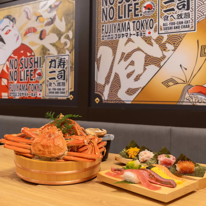 [All-you-can-eat sushi and crab] Experience luxurious seafood at amazing value in a great location in Tokyo and Osaka!
