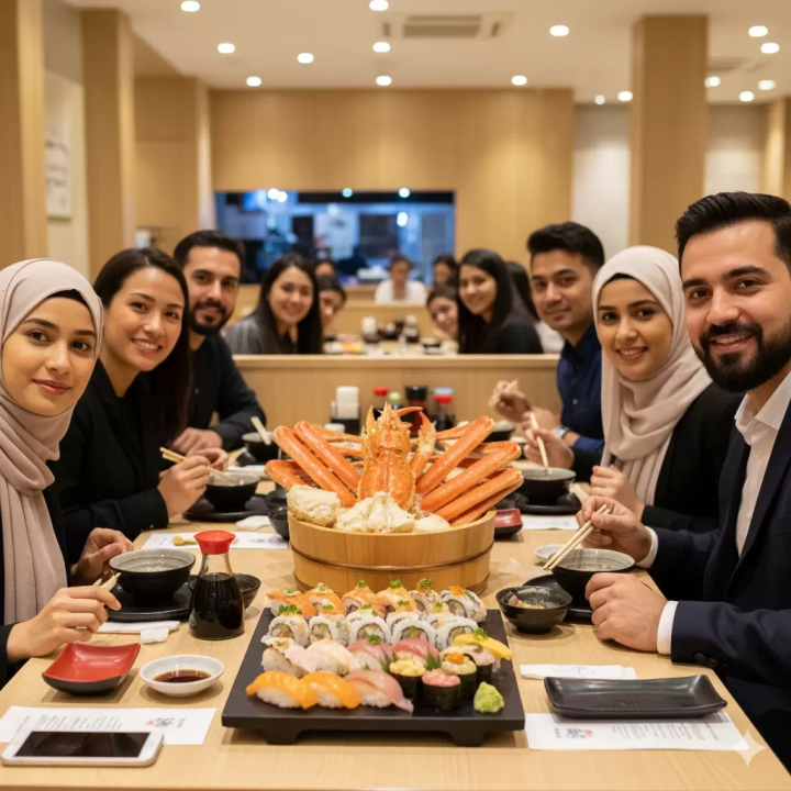 Muslim-friendly! Enjoy authentic halal sushi and crab at "FUJIYAMA TOKYO"
