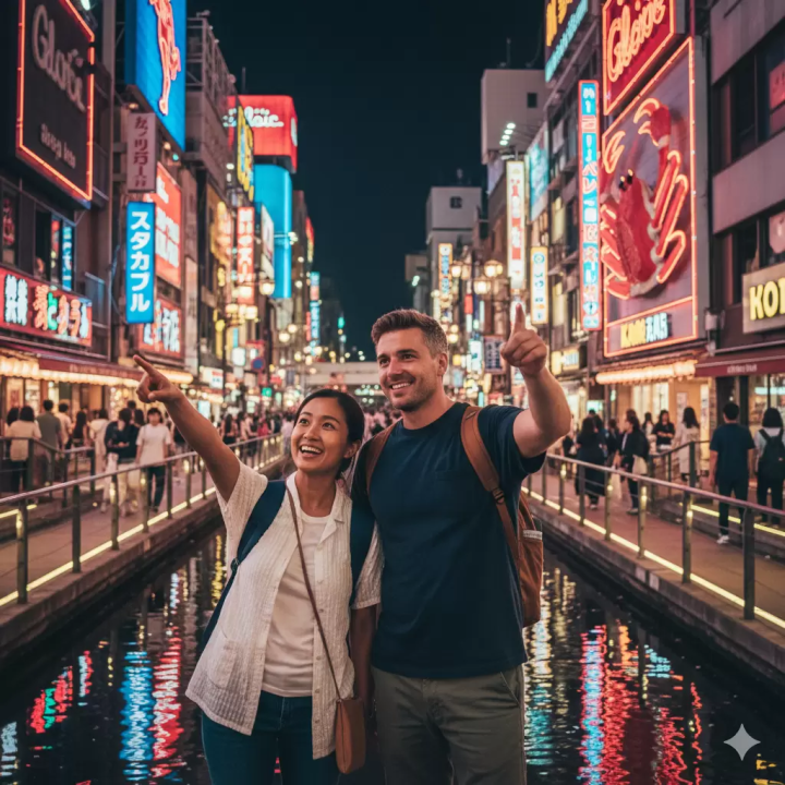 Right next to Dotonbori! Enjoy sushi and crab at "FUJIYAMA TOKYO" - a highlight of your Osaka sightseeing trip