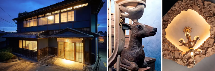 A stay at a hotel where you can experience the art of Echizen paper, Inami wood carving, and Kutani ware in the Hokuriku region
