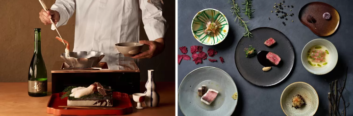 For dinner, we had Japanese cuisine at En and French cuisine at Cardre, along with Kuroryu sake. 