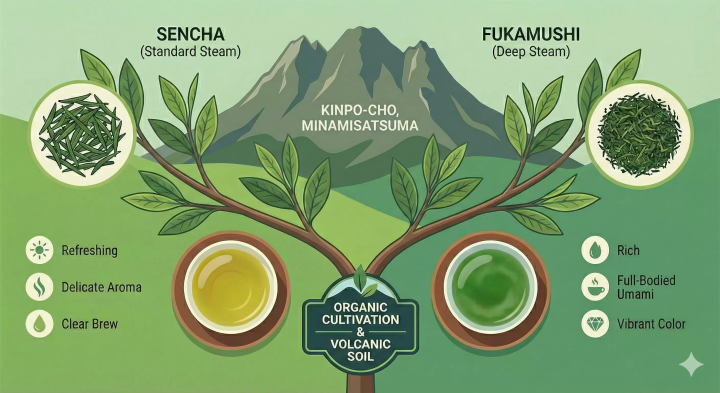 南薩摩金寶茶：產自日本第一大茶葉產區，是一款平衡身心的茶。