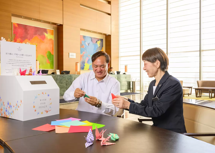 【廣島】飯店紙鶴摺紙體驗/廣島喜來登大飯店