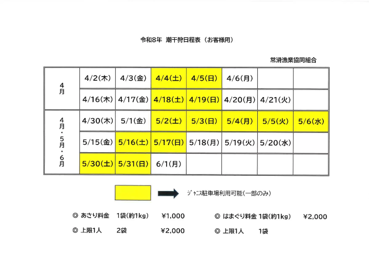2026 도코나메 조개잡이 체험: 나고야 공항 근처에서 즐기는 일본 봄 체험