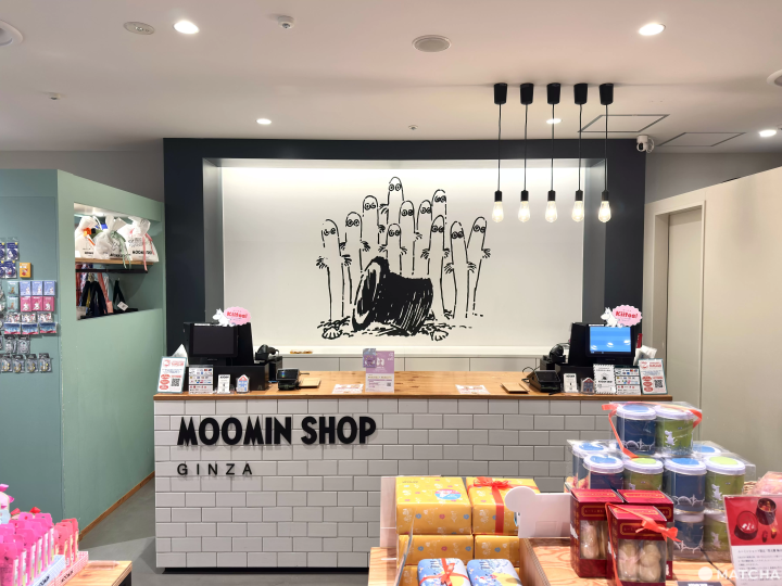 「Moomin Shop Ginza」店內櫃檯