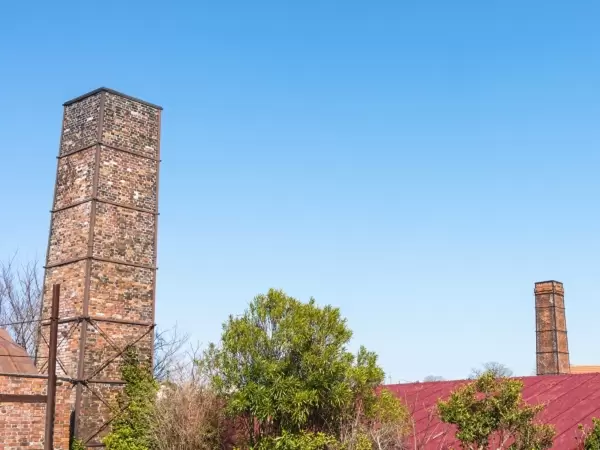Brick chimneys stand everywhere along the Pottery Footpath. 