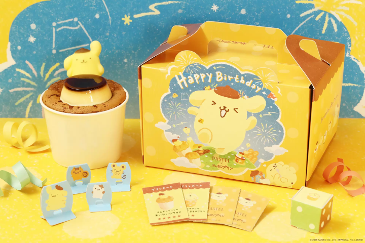 4月限定スイーツが登場！「ポムポムプリン」×「パステル」人気コラボの新作プリン＆シフォンケーキ