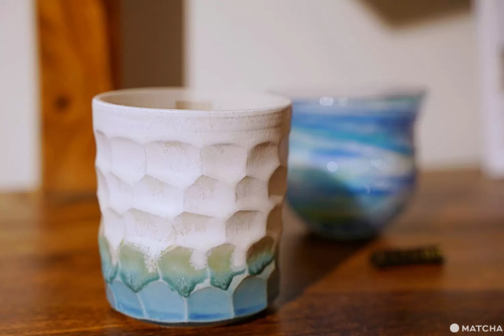 Okinawa glass candle