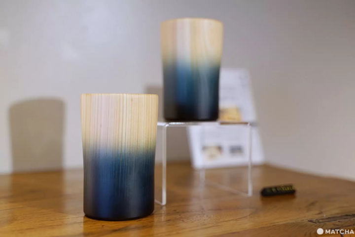 Aizome wooden cup